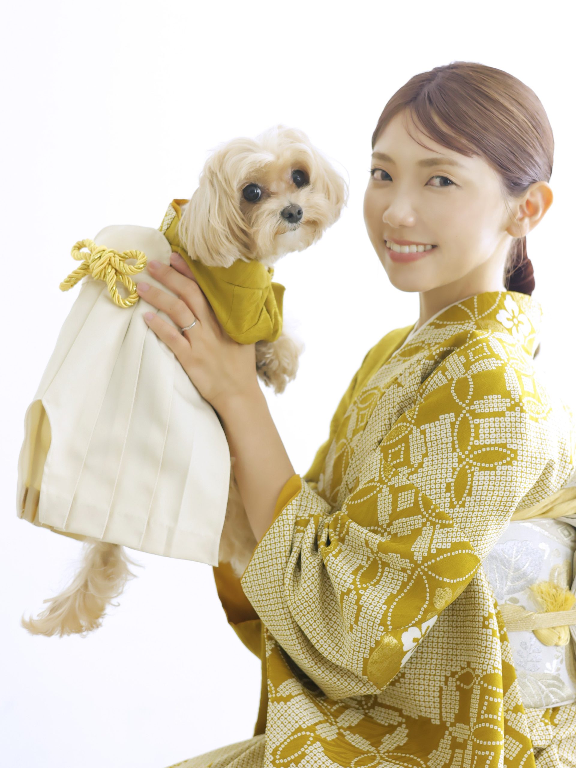犬とおそろい着物
