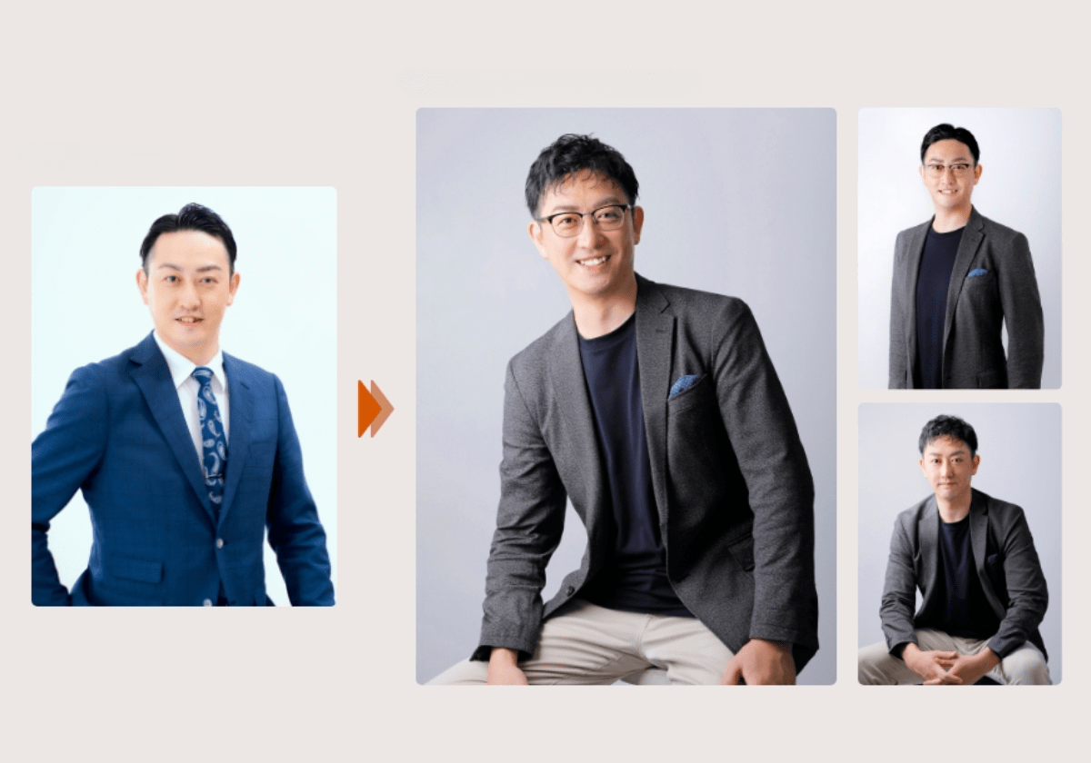 ビジネスポートレート セルフィットで写真のアップデートを